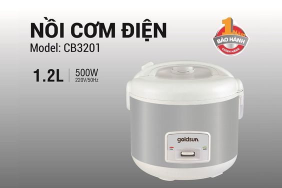 Nồi cơm điện Goldsun CB3201 dung tích 1.2 lít